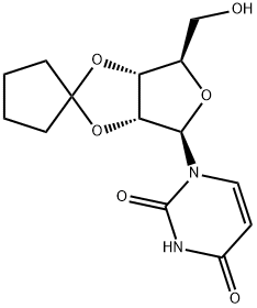 1-(2'-O,3'-O-Cyclopentyl-5'-hydroxy-β-D-erythro-pentofuranosyl)uracil Structure