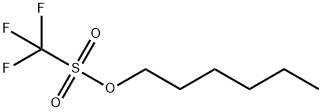 Methanesulfonic acid, 1,1,1-trifluoro-, hexyl ester Structure