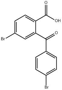 4-溴-2-(4-溴苯甲酰基)苯甲酸,53103-14-3,结构式