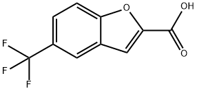 2-Benzofurancarboxylic acid, 5-(trifluoromethyl)- Struktur