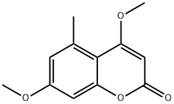 4,7-二甲氧基-5-甲基香豆素, 53377-54-1, 结构式