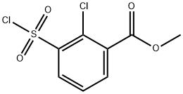 methyl 2-chloro-3-(chlorosulfonyl)benzoate Structure