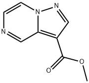 Methyl pyrazolo[1,5-a]pyrazine-3-carboxylate 化学構造式