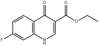 7-氟-4-氧代-1,4-二氢喹啉-3-羧酸乙酯,53977-12-1,结构式