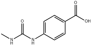 4-[(methylcarbamoyl)amino]benzoic acid Structure