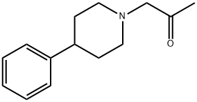 1-(4-苯基哌啶-1-基)-2-丙酮, 54151-40-5, 结构式