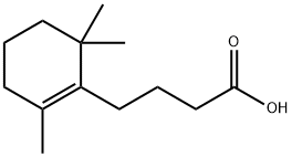 1-Cyclohexene-1-butanoic acid, 2,6,6-trimethyl- Struktur