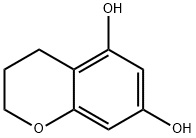 3,4-ジヒドロ-2H-1-ベンゾピラン-5,7-ジオール 化学構造式