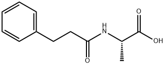 Alanine, N-(1-oxo-3-phenylpropyl)- Structure