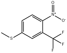 Benzene, 4-(methylthio)-1-nitro-2-(trifluoromethyl)- Structure