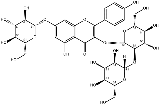 Kaempferol 3-sophoroside-7-glucoside