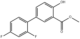 二氟尼柳甲酯, 55544-00-8, 结构式