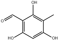2,4,6-trihydroxy-3-methylbenzaldehyde Struktur