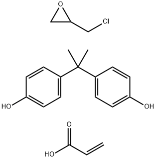 2,2-Bis(4-hydroxyphenyl)propane-epichlorohydrin copolymer acrylate Struktur