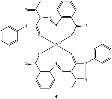 ビス[2-[(4,5-ジヒドロ-3-メチル-5-オキソ-1-フェニル-1H-ピラゾール-4-イル)アゾ]ベンゾアト(2-)]-クロム酸(1-)塩