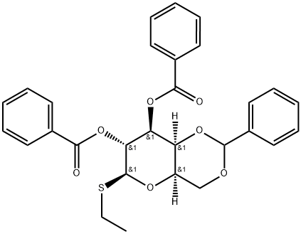Ethyl 2,3-di-O-benzoyl-4,6-O-benzylidene-β-D-thiogalactopyranoside Structure