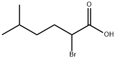 2-溴-5-甲基己酸,56256-78-1,结构式