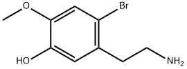 Phenol, 5-(2-aminoethyl)-4-bromo-2-methoxy- Structure