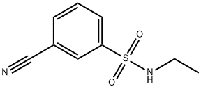 3-cyano-N-ethylbenzene-1-sulfonamide 结构式