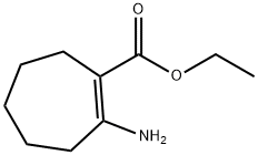 1-Cycloheptene-1-carboxylic acid, 2-amino-, ethyl ester Structure