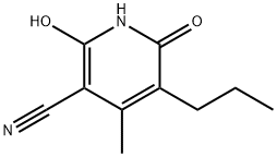 3-Pyridinecarbonitrile, 1,6-dihydro-2-hydroxy-4-methyl-6-oxo-5-propyl- Structure