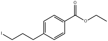 4-(3-碘丙基)苯甲酸乙酯 结构式