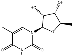 5'-Deoxy-5-methyluridine 结构式
