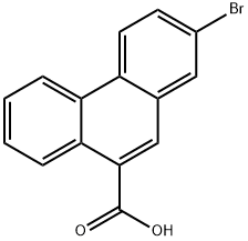 9-Phenanthrenecarboxylic acid, 2-bromo- 化学構造式
