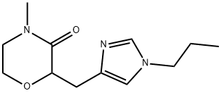 3-Morpholinone, 4-methyl-2-[(1-propyl-1H-imidazol-4-yl)methyl]- Structure