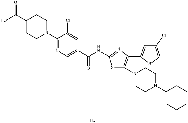 Avatrombopag hydrochloride Struktur