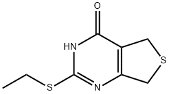 Thieno[3,4-d]pyrimidin-4(3H)-one, 2-(ethylthio)-5,7-dihydro- Structure