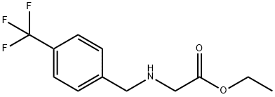 Glycine, N-[[4-(trifluoromethyl)phenyl]methyl]-, ethyl ester Structure