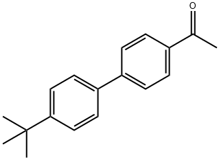 Ethanone, 1-[4'-(1,1-dimethylethyl)[1,1'-biphenyl]-4-yl]- Structure