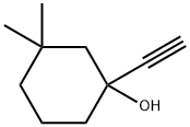 1-乙炔基-3,3-二甲基环己烷-1-醇 结构式