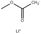 Acetic acid, methyl ester, ion(1-), lithium (9CI) Structure