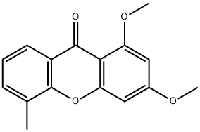 9H-Xanthen-9-one, 1,3-dimethoxy-5-methyl- Struktur