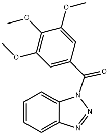(1H-苯并[D][1,2,3]三唑-1-基)(3,4,5-三甲氧基苯基)甲酮,57710-78-8,结构式
