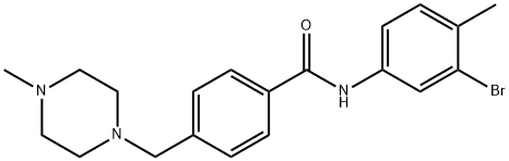 Benzamide, N-(3-bromo-4-methylphenyl)-4-[(4-methyl-1-piperazinyl)methyl]- Structure