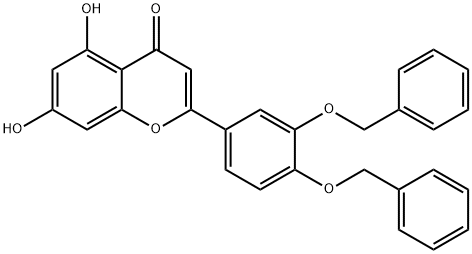 4H-1-Benzopyran-4-one, 2-[3,4-bis(phenylmethoxy)phenyl]-5,7-dihydroxy-