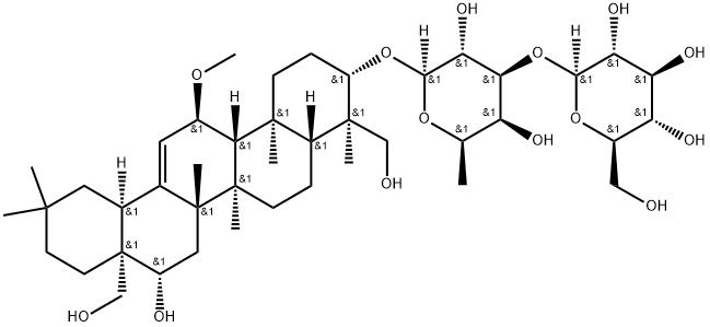 柴胡皂苷B3, 58316-42-0, 结构式