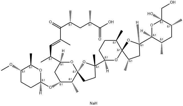 Lenoremycin sodium Struktur