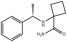 Cyclobutanecarboxamide, 1-[[(1S)-1-phenylethyl]amino]-,587829-70-7,结构式