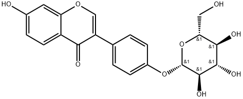 Daidzein-4′-glucoside Structure