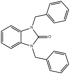 2H-Benzimidazol-2-one, 1,3-dihydro-1,3-bis(phenylmethyl)- Struktur