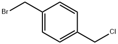 Benzene, 1-(bromomethyl)-4-(chloromethyl)- Struktur