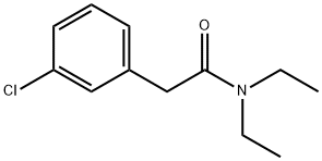 Benzeneacetamide, 3-chloro-N,N-diethyl- Structure