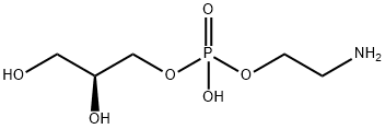 Phosphoric acid, mono(2-aminoethyl) mono[(2S)-2,3-dihydroxypropyl] ester Struktur