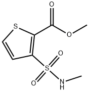 2-Thiophenecarboxylic acid, 3-[(methylamino)sulfonyl]-, methyl ester Structure