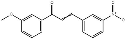 (2E)-1-(3-甲氧基苯基)-3-(3-硝基苯基)丙-2-烯-1-酮, 59826-48-1, 结构式