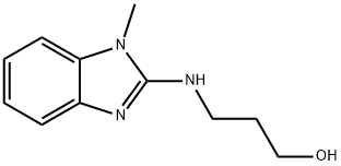 3-[(1-甲基-1H-1,3-苯并二唑-2-基)氨基]丙-1-醇 结构式